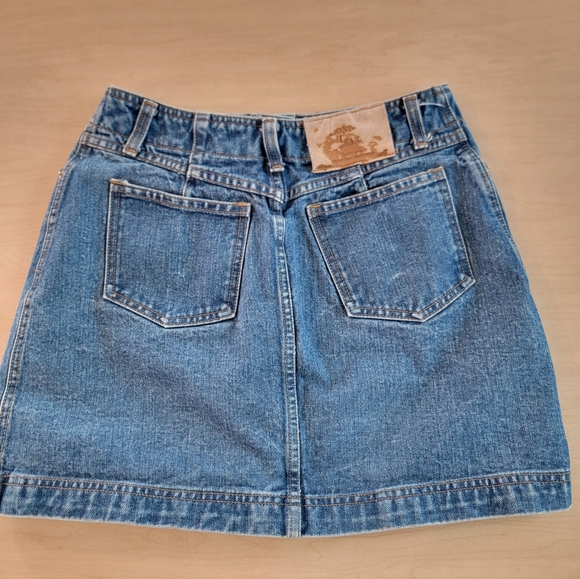 MODA INT'L Denim Button-Front Skirt Size 10 - Picture 3 of 4